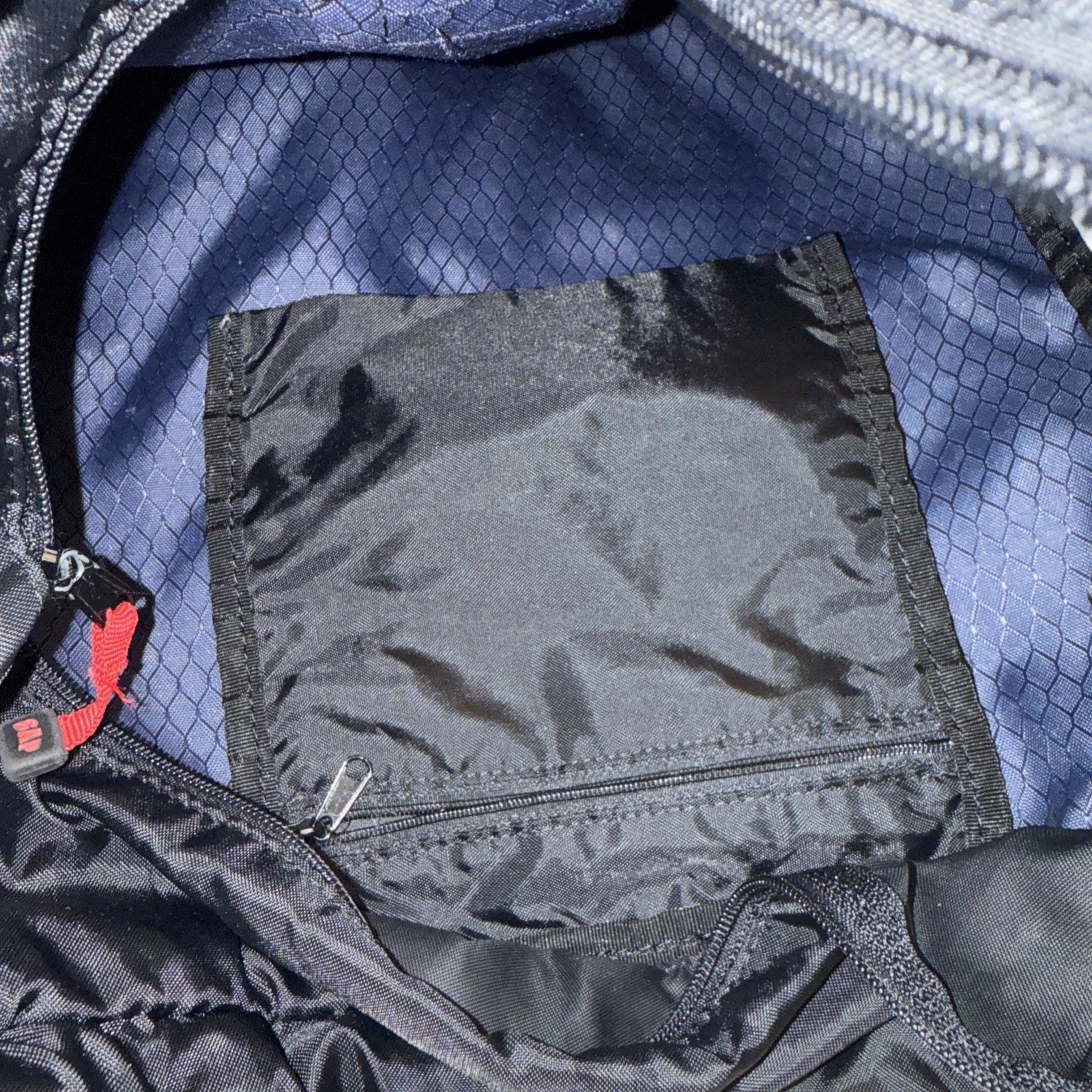 GAP Surf Backpack 2004 Blue Red Cinch Bag Y2K Gorpcore Mesh Beach Gear Pack