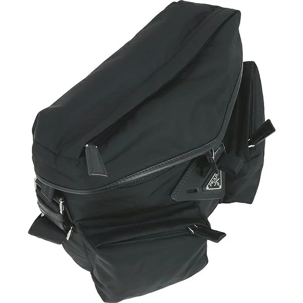 PRADA Shoulder bag Re-Nylon 2VD062 Black SHW Messenger bag Men Triangle Logo