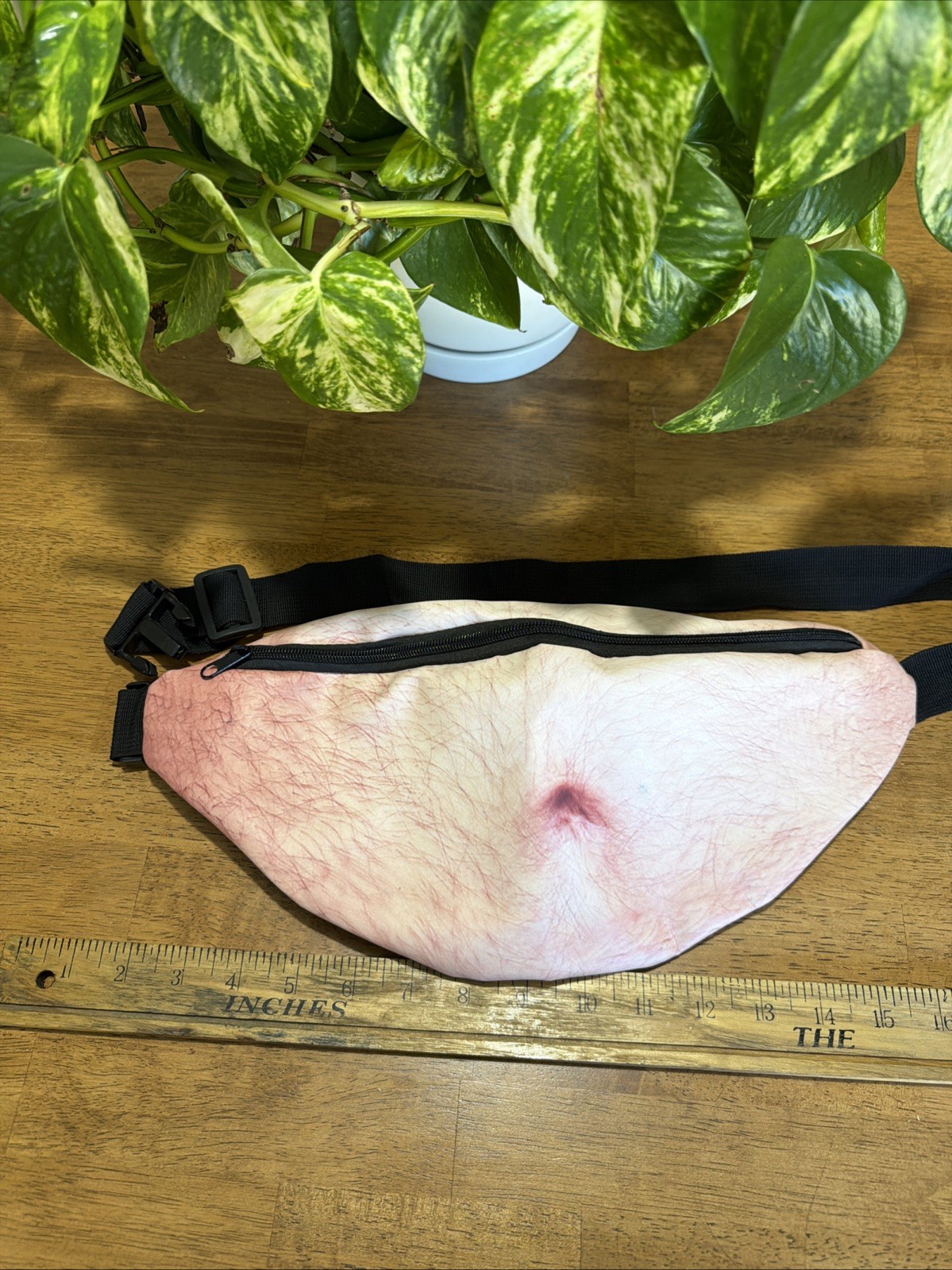 Fanny Pack Fat Guy Belly Button Stomach Novelty Funny Bag Pouch