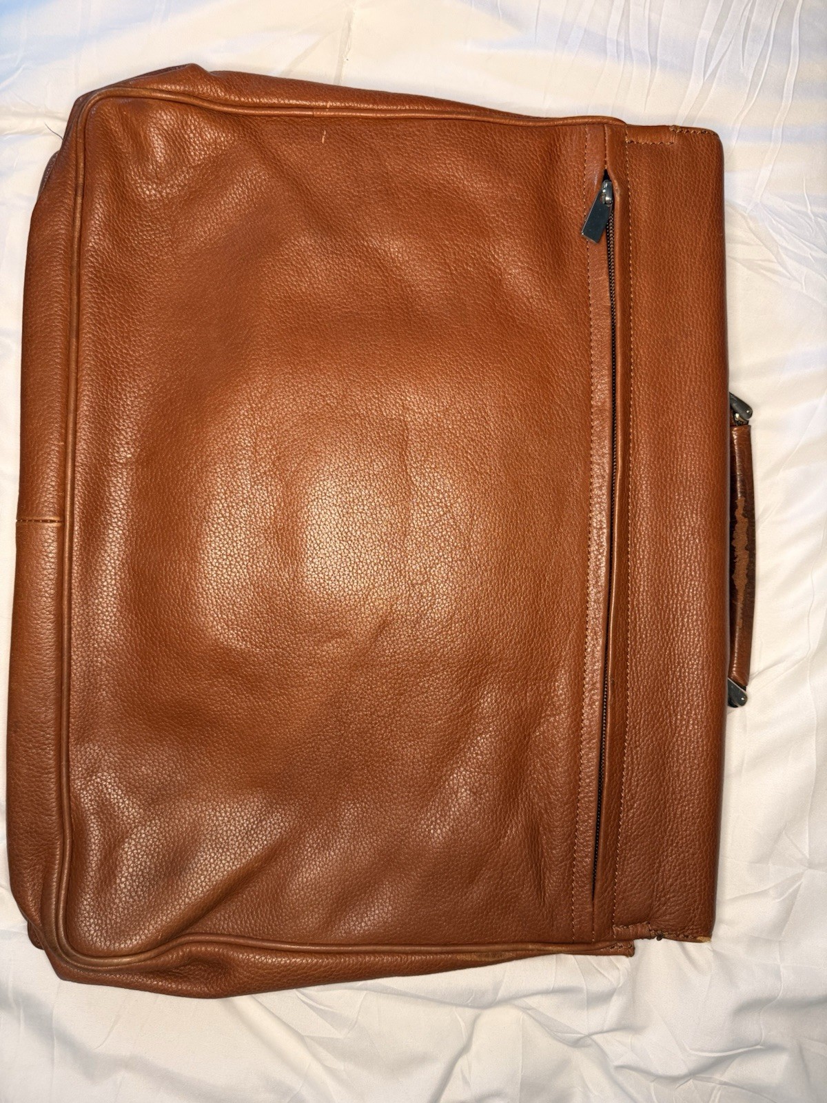 Sakito Men’s Brown Large Briefcase/Document Case Top Handle Buckle