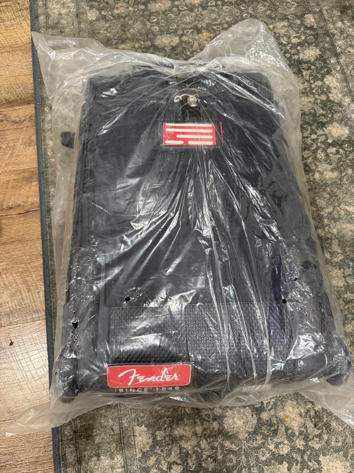Fender Custom Shop Backpack black NWT Guitar Musician Bag rolling
