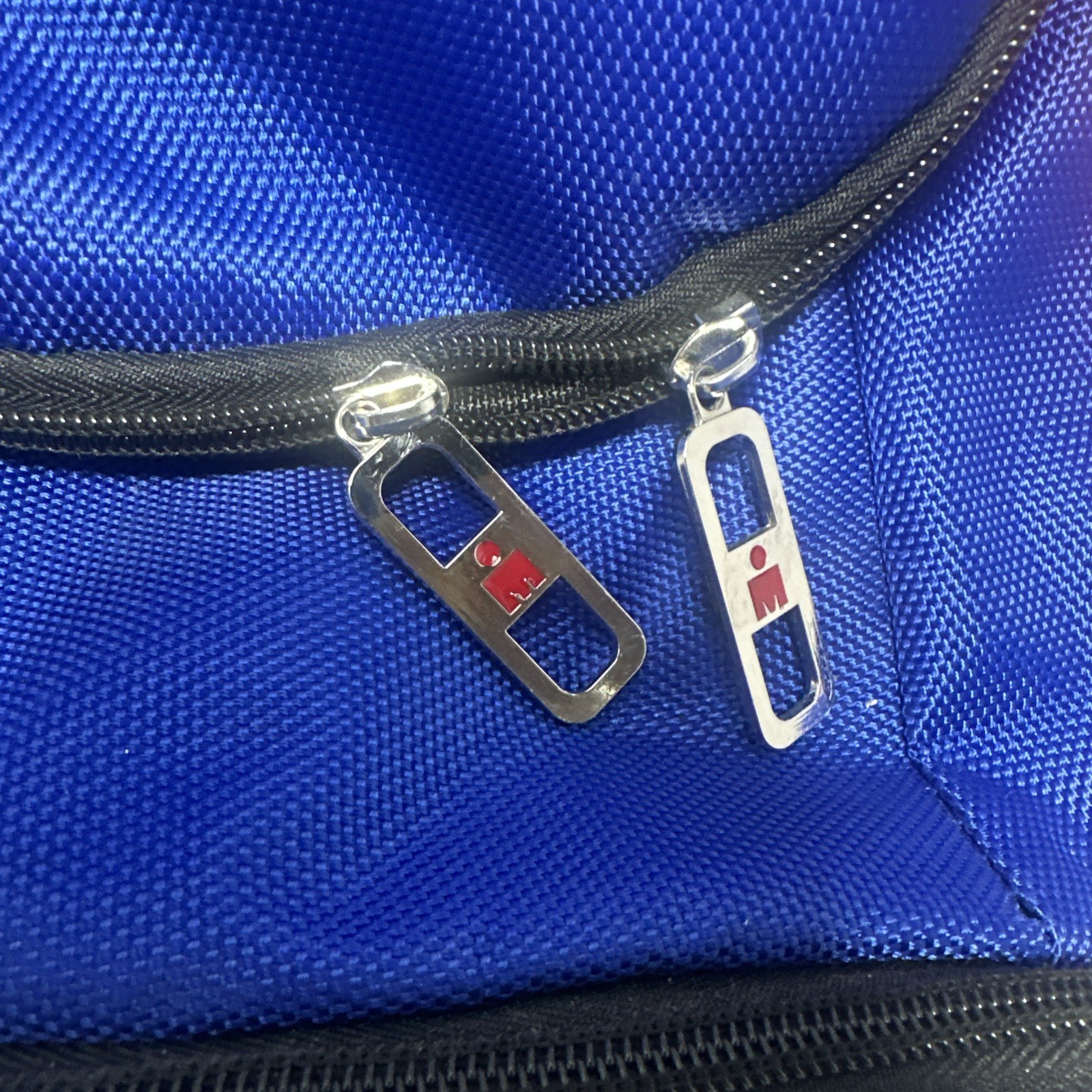 Tulsa Ironman Backpack Athlete Used Red Blue And Black