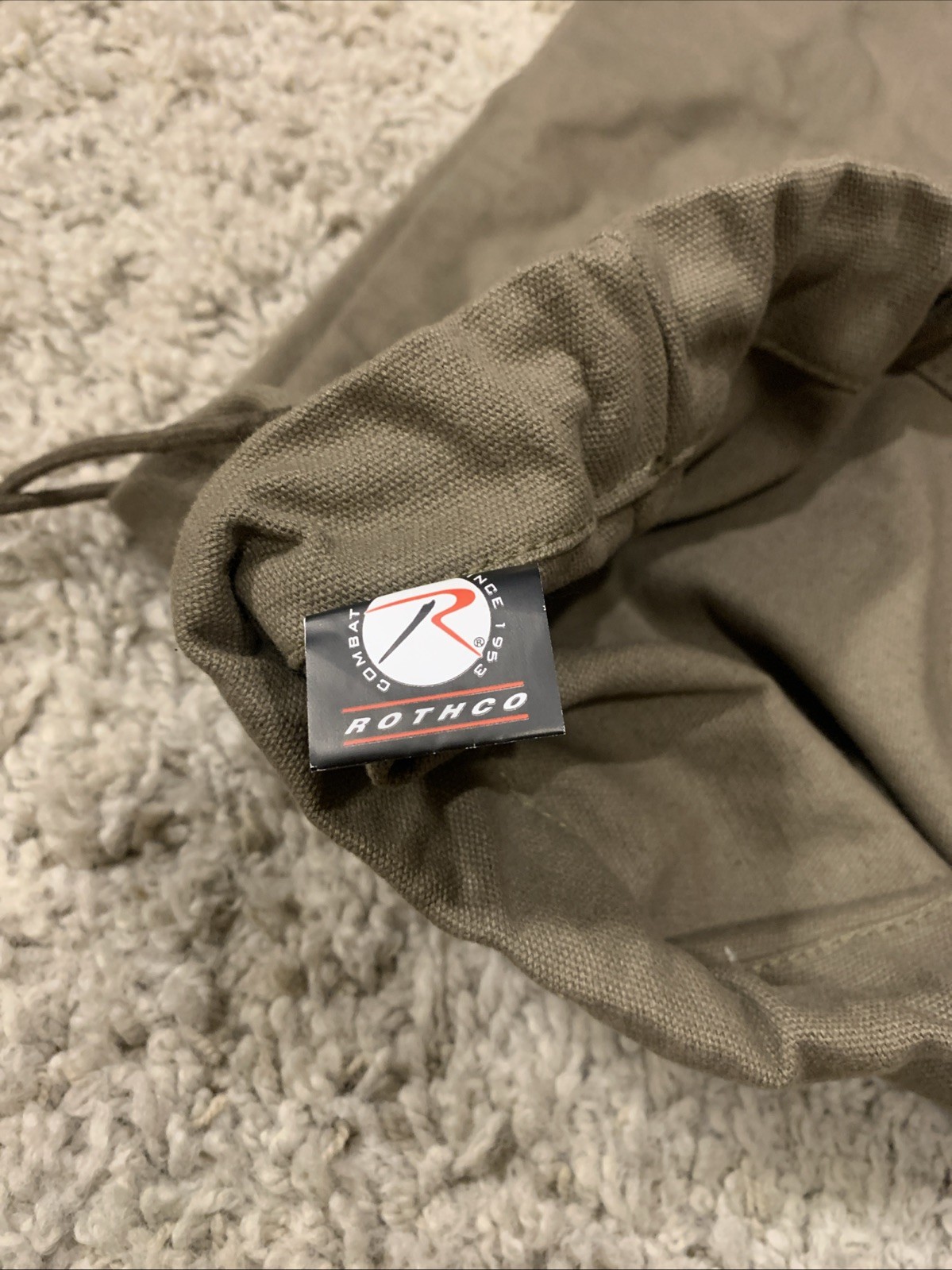 Cotton Canvas Laundry Bag Field Barracks Gym Clothing Military Army Tactical Bag
