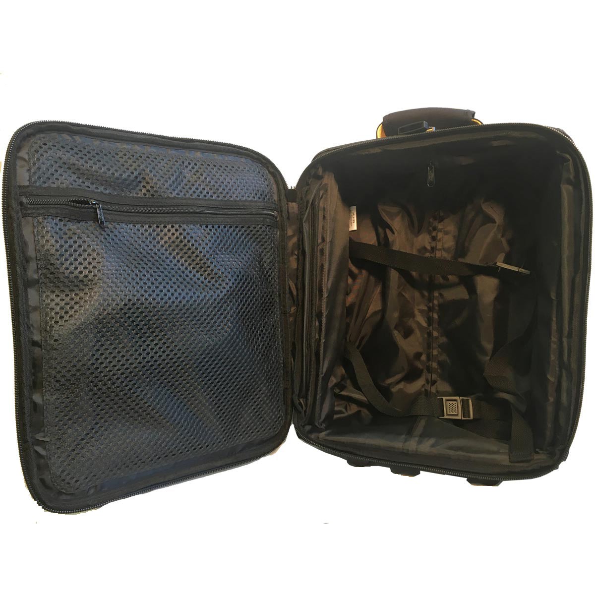A.Saks 17″ Expandable Upright Under-the-Seat Carry-on Black One Size U4