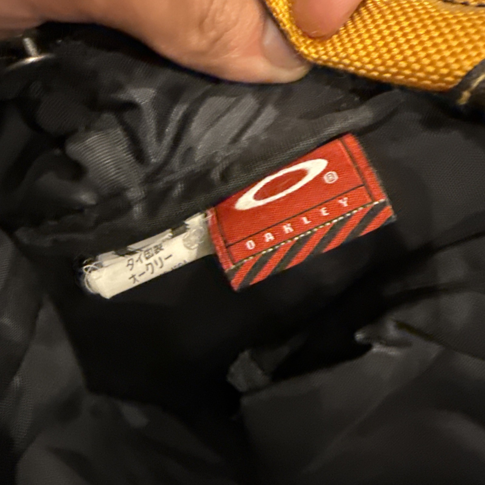 Vintage Oakley Software Spikes Backpack Black Yellow Spike Y2K HTF – Read