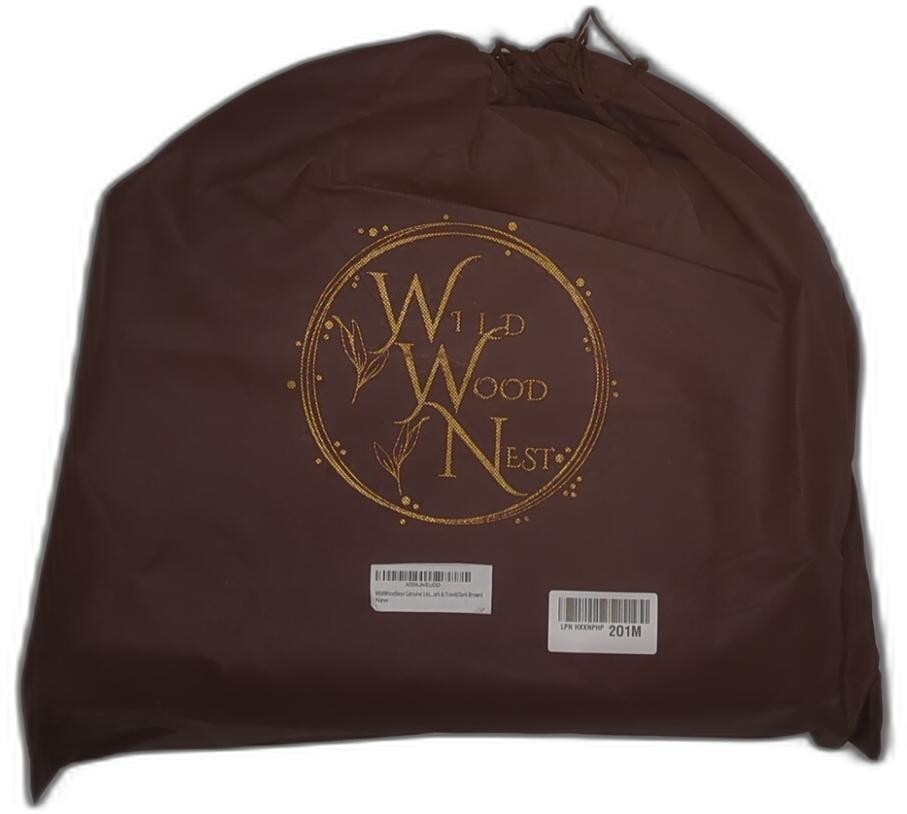 Wildwoodnest Men’s Brown Leather Laptop Bag – Crossbody & Handheld Office