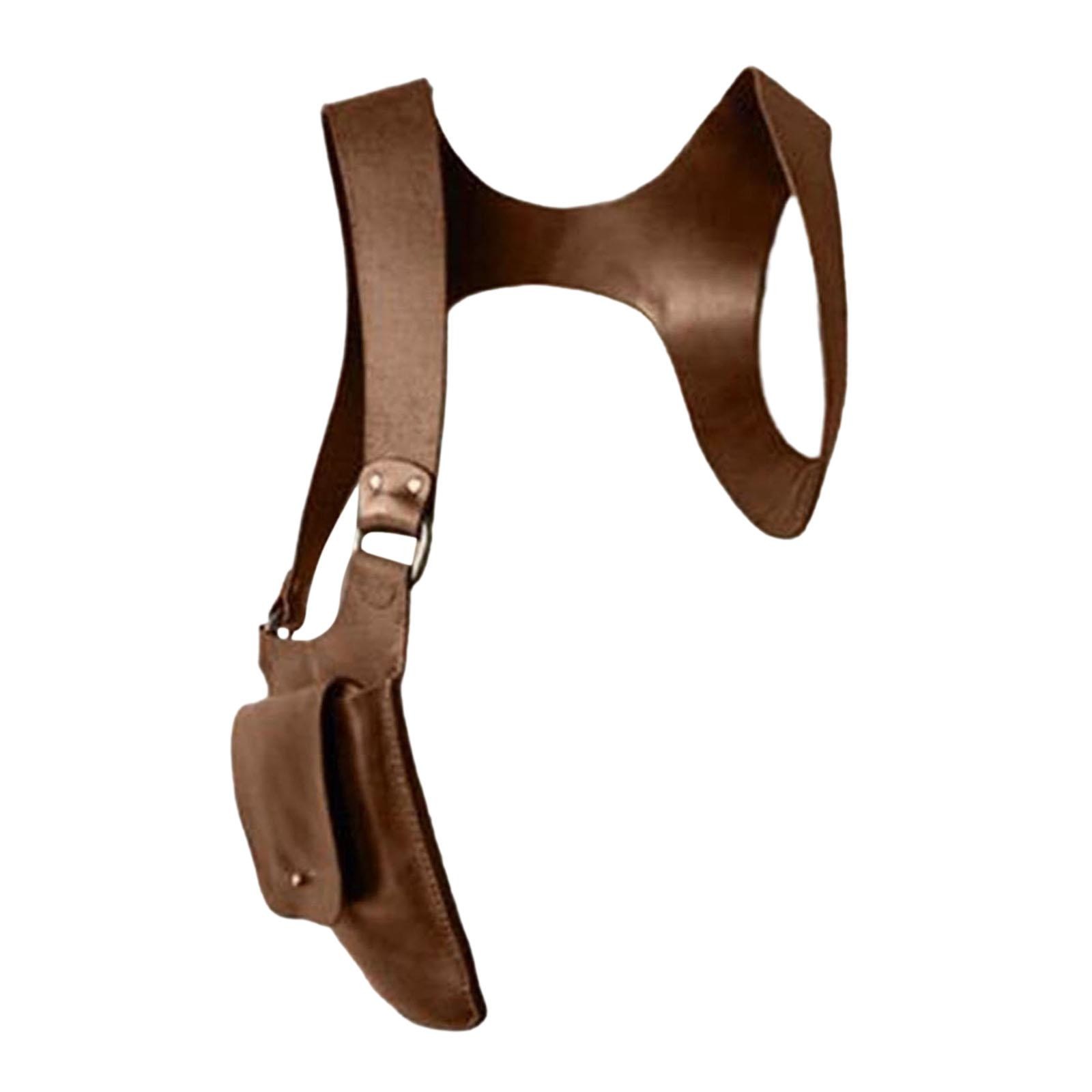 PU Leather Hidden Underarm Shoulder Bag. Women Men Shoulder Wallet Concealed
