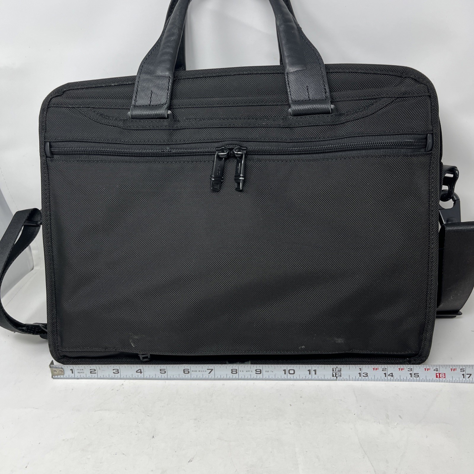 Tumi Alpha II Expandable Organizer Laptop Briefcase Ballistic Nylon 26141D2U 16”