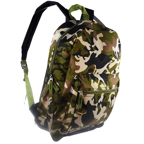 New 16″ Camouflage Backpack School Bag Travel