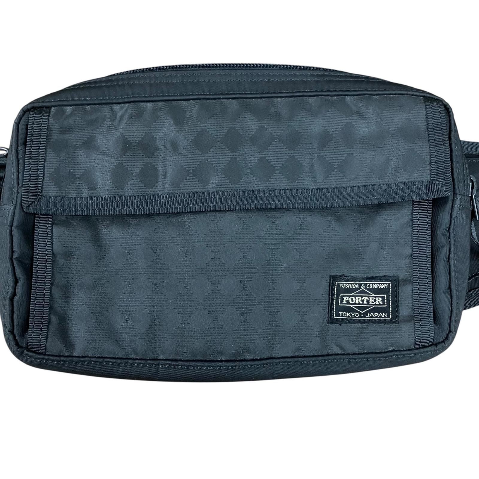 Authentic Porter Black Body Bag 23cm x 16cm x 3.5cm Adjustable Strap Damaged