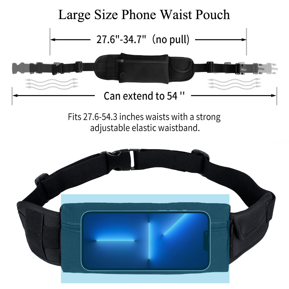Waist Bum Bag Fanny Pack Waterproof Belt Pouch for Fitness Sport Running Jogging