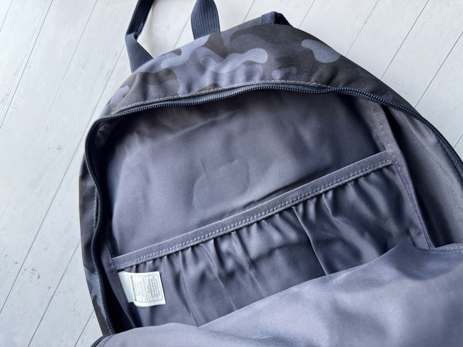 Skechers Blue Camo Pattern Backpack Bookbag
