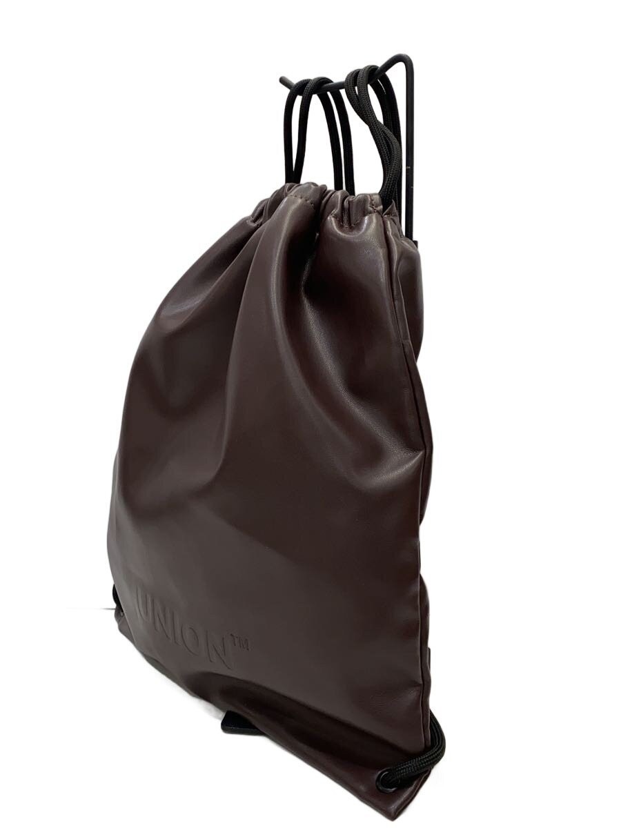 UNION Leather Backpack, Brown, Plain