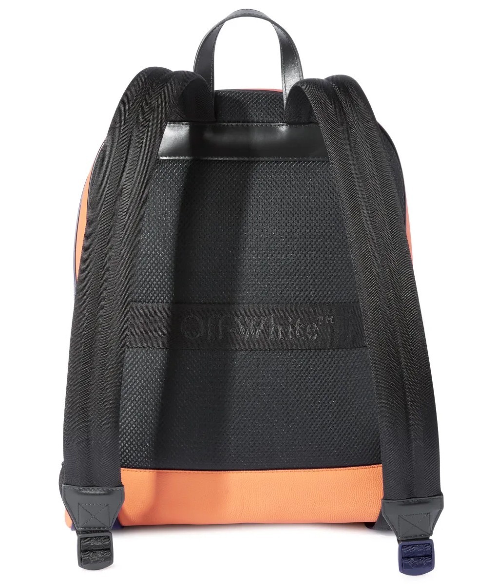 OFF-WHITE BASKET ROUND LOGO BACKPACK BAG MADE IN ITALY OMNB109F24LEA0012010