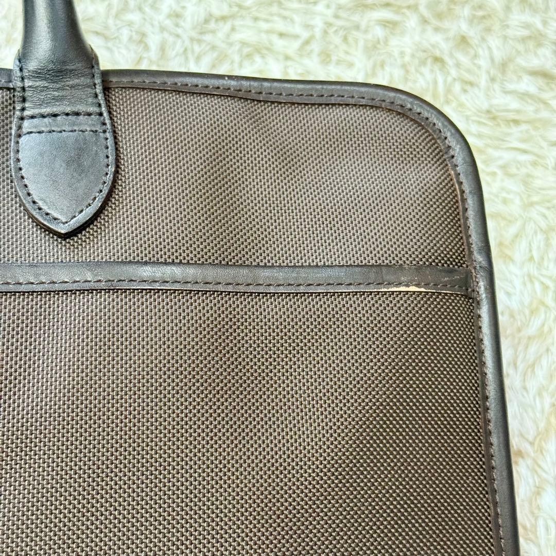 Burberry Black Label Business Bag Briefcase Leather Brown Men Bag Accessory JPN