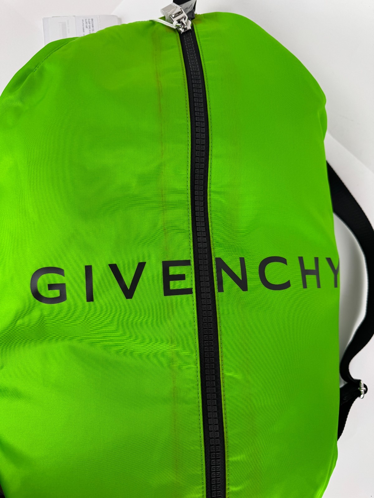 $1,250 Givenchy NWT Auth Green G Zip Duffel Bag Backpack Pockets Handle Adjust