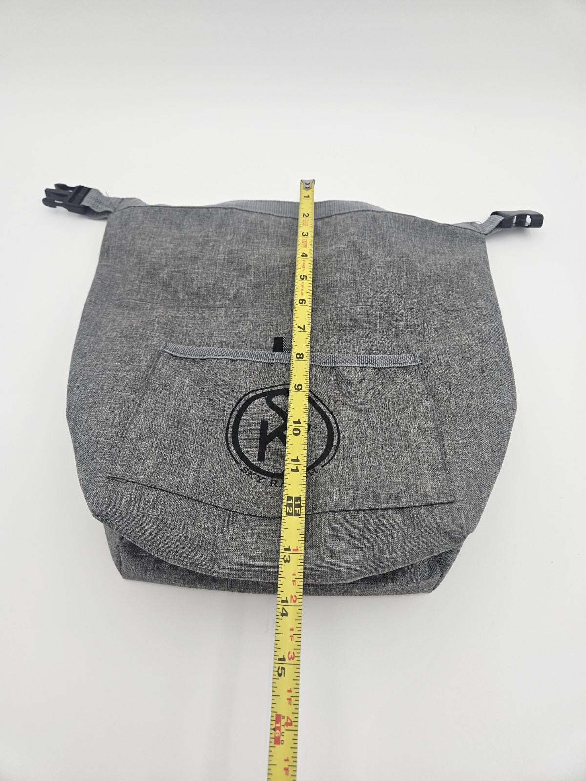 Sky Ranch Gray Lunch Bag Buckle Closure Front Pocket