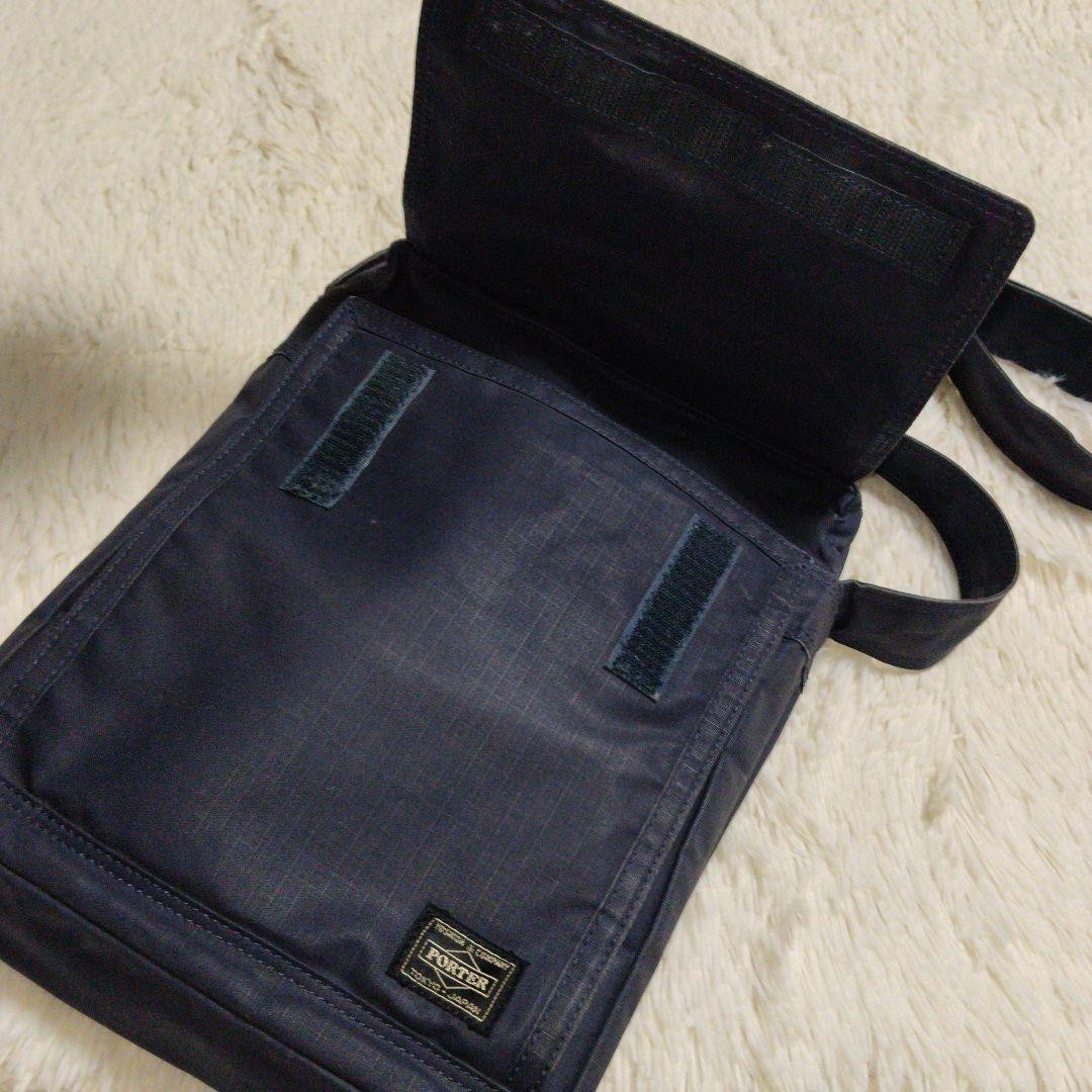 Authentic PORTER Yoshida & Co. Shoulder Bag Nylon Navy 30cm x 22cm x 6.5cm Sligh