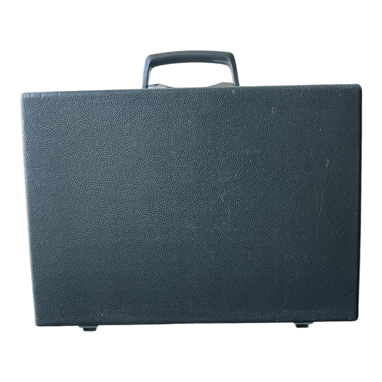 Vintage Samsonite Hard Shell Briefcase Gray Push Lock Clasps Made in USA 1970s