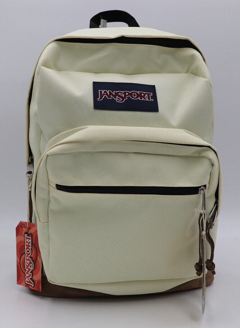 Jansport “Right Pack” Backpack Suede School Book Bag Laptop Original Authentic