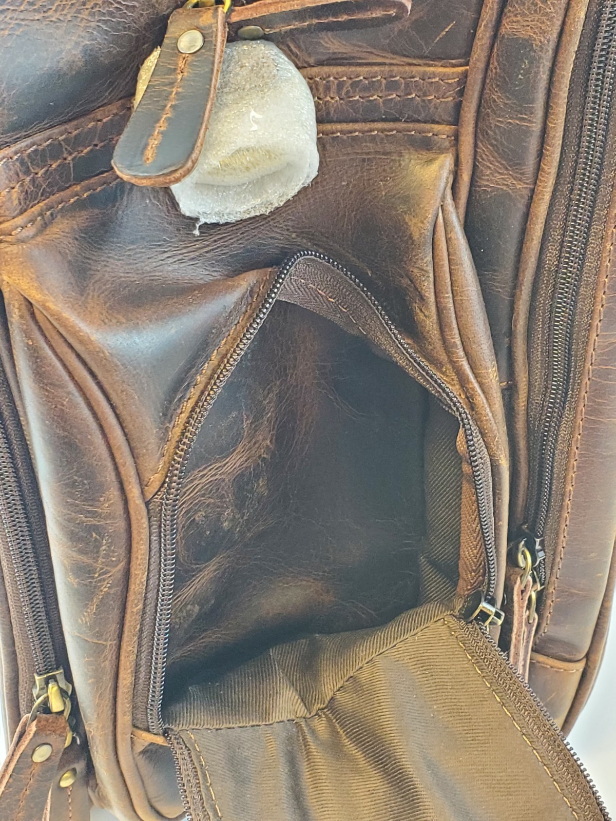Buffalo Leather Laptop Bag 17″ Business Messenger Briefcase Vintage Look