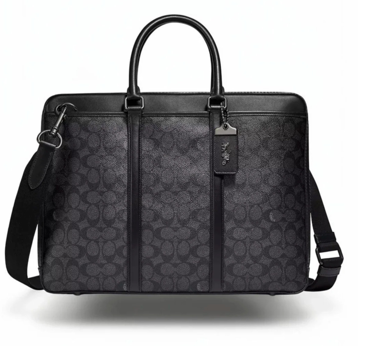 Coach Metropolitan Slim Brief – Black Copper/Black ( Origin $595 )- NEW SEALED