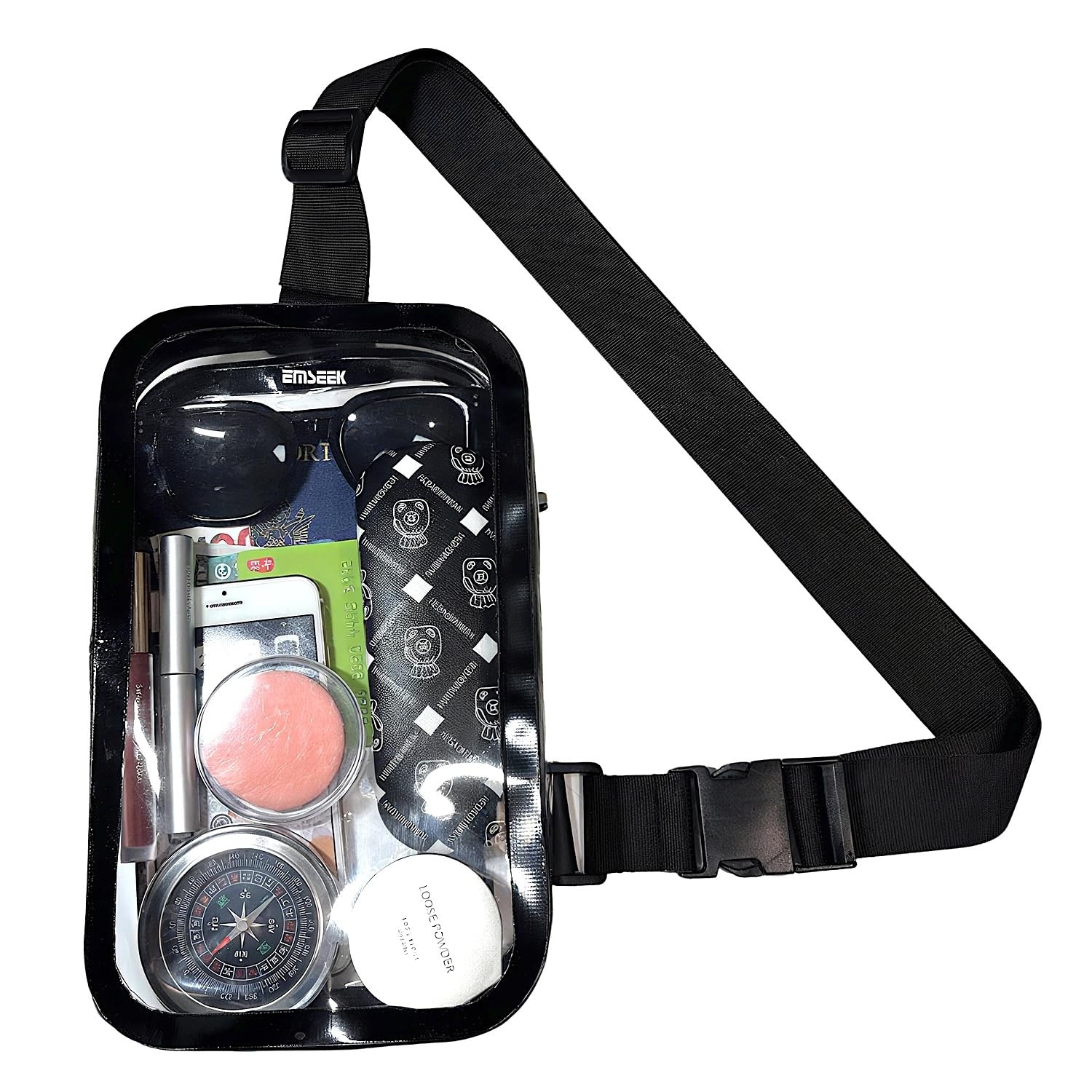 Stadium Approved Clear Bag Shoulder Crossbody bag Sling Chest Purse for Conce…