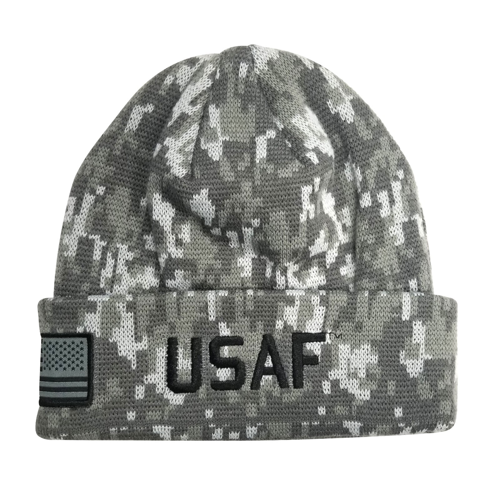 Icon Sports U.S. Air Force Beanie Official Embroidered Flag USAF- Camo Cuff