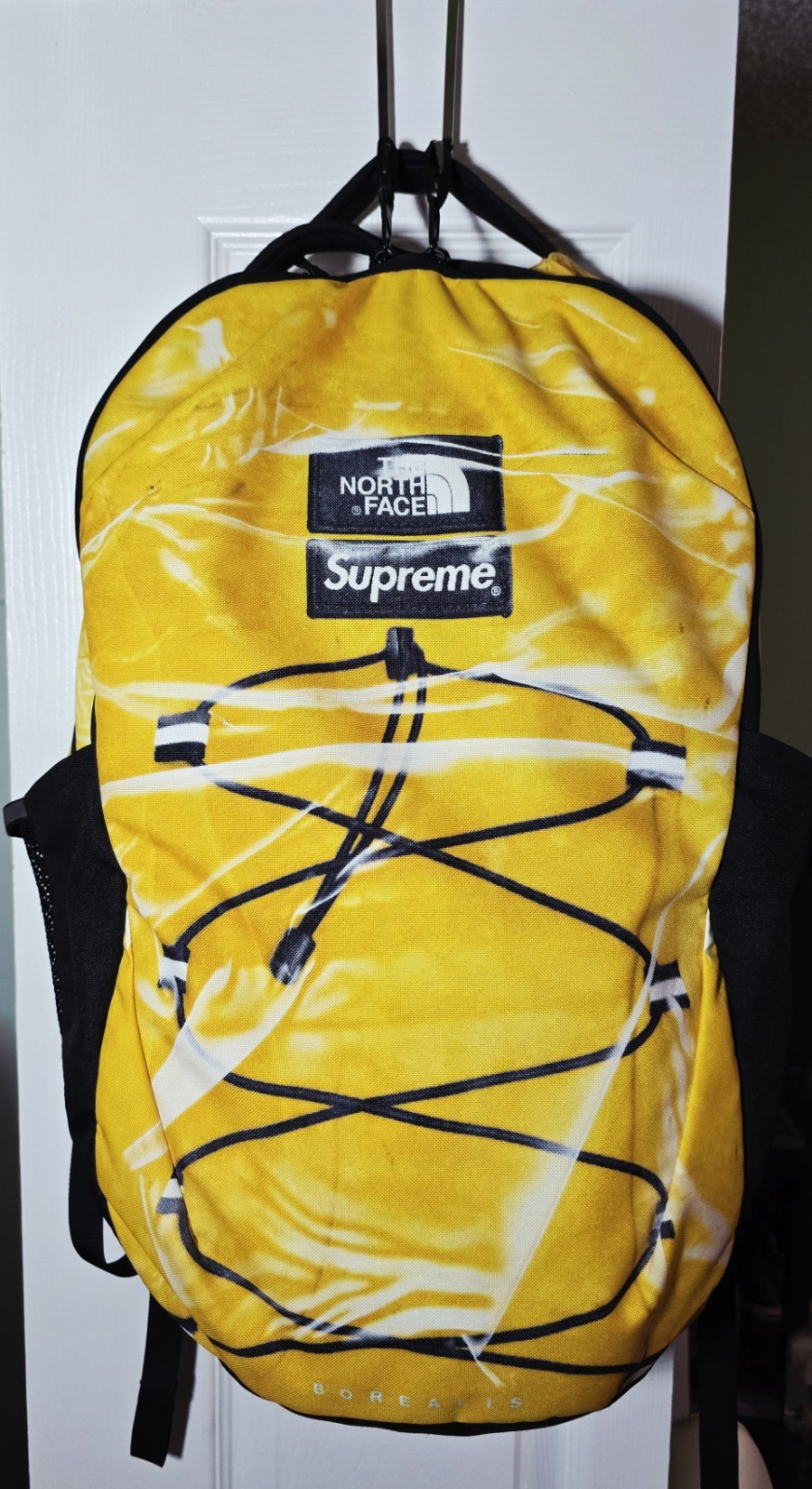 Supreme x The North Face Borealis Trompe L’oeil Backpack Yellow SS23