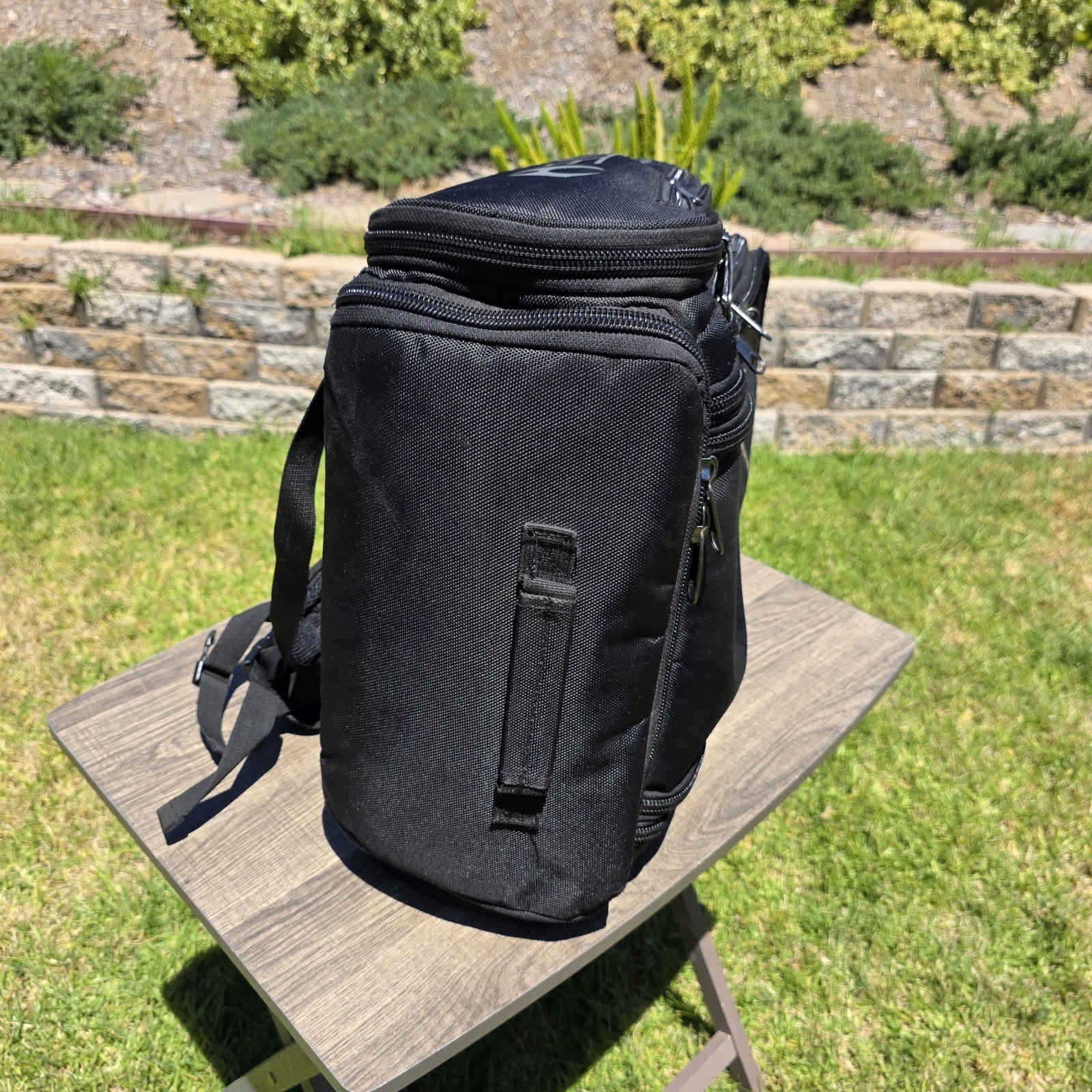 HYLETE icon XL Convertible Black Backpack Expandable Bag Shoe Locker Side Cooler