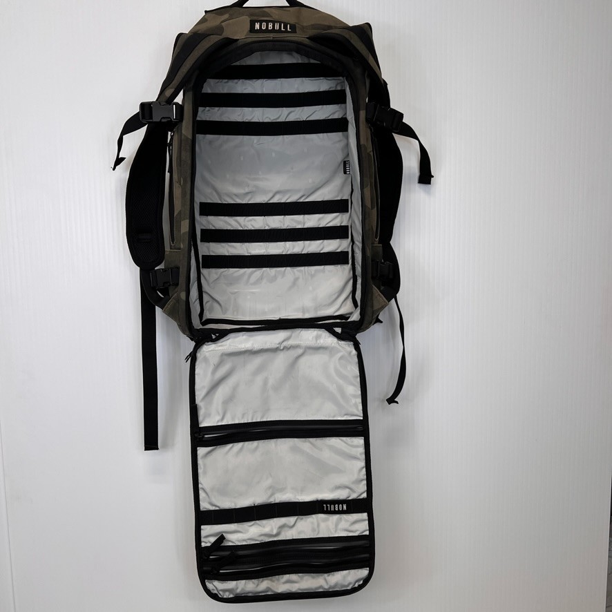 NoBull Backpack Men Waxed Canvas Duffel Pack Molle Web Camo Army Bag Work Nw
