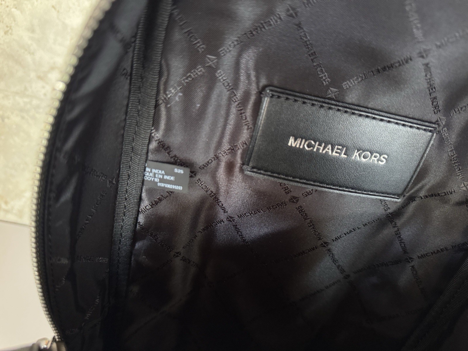 MICHAEL KORS COOPER COMMUTER SLING PACK BACKPACK MK BLACK