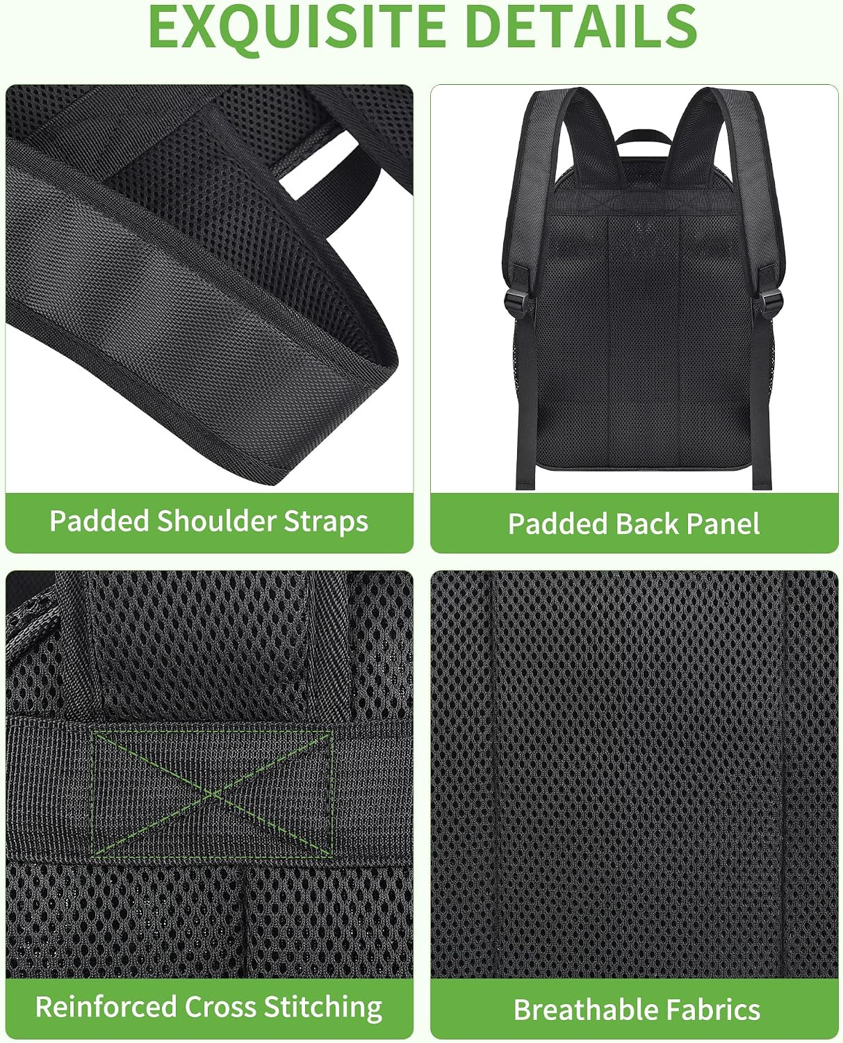 Mesh Backpack Heavy Duty Big Mesh Bag Large Capacity for Travel Beach Hiking Out