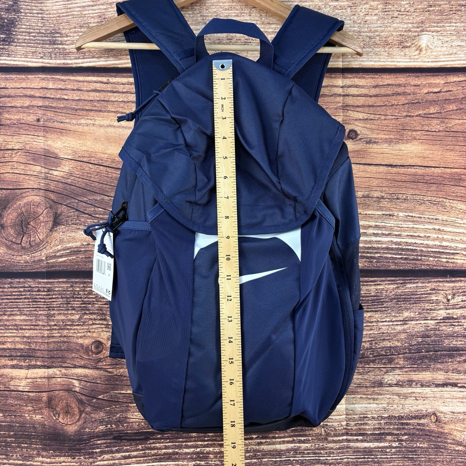 Nike Academy Team Backpack Midnight Navy Blue White Swoosh 30L DV0761-410 NWT