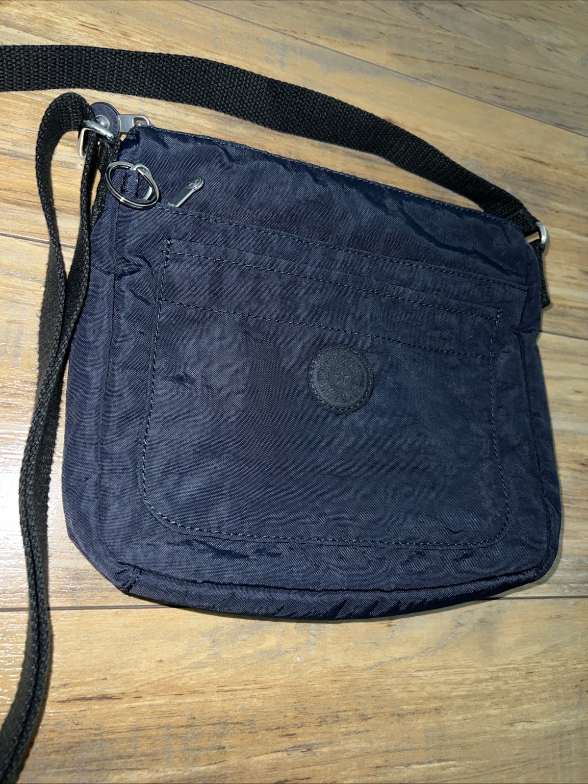 Kipling Nylon Navy Blue Square Crossbody Bag ~10”x10”