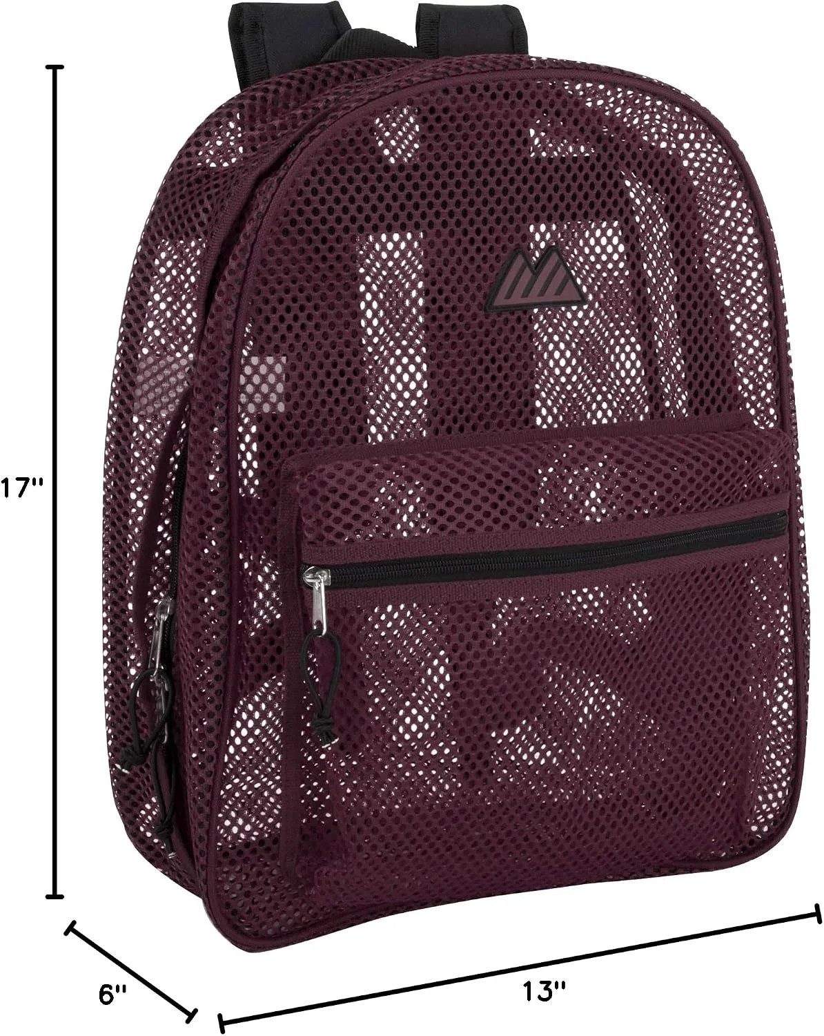 Mesh Backpacks for Kids, Adults, School, Beach, and Travel, Purple, Large