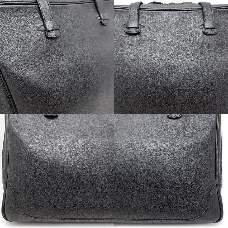 Hermes Gallop Tote P Engraved Men’s Briefcase W36cm x H29cm x D6.5cm Black w/Bag