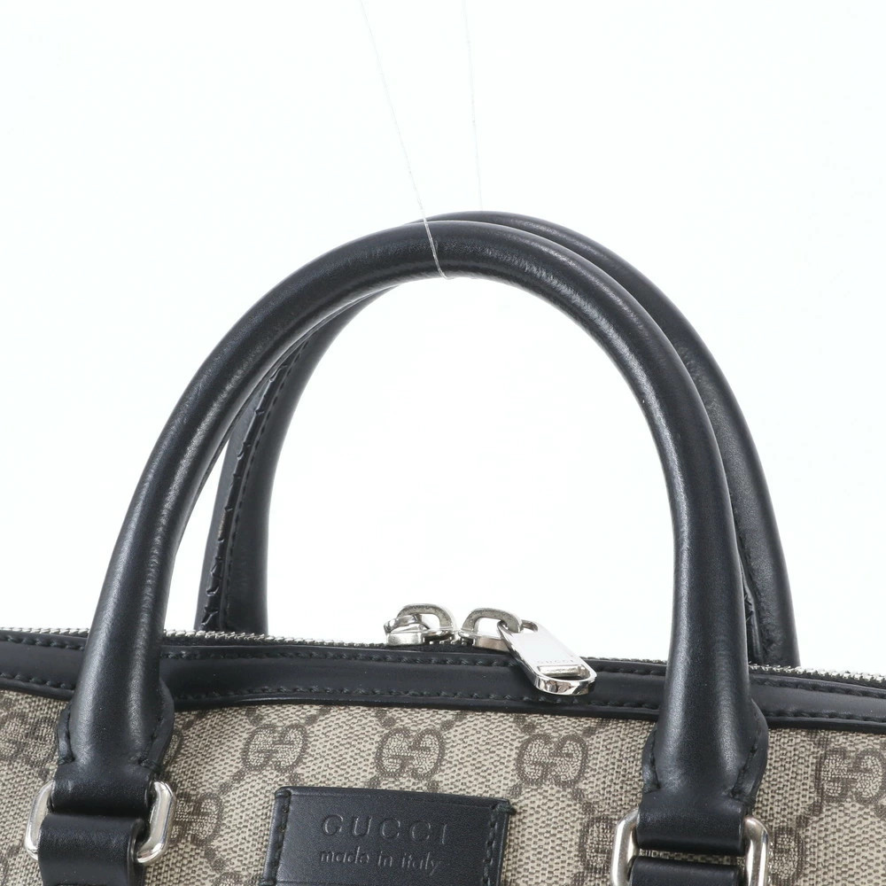Gucci Control Card Included GG Supreme 473888 Leather Business Bag Document