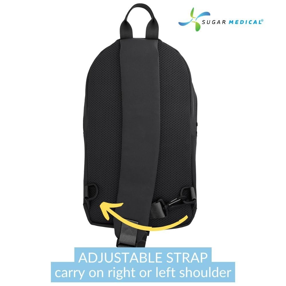 Insulated Diabetes Sling Backpack | Diabetic Travel Supplies & Care Products
