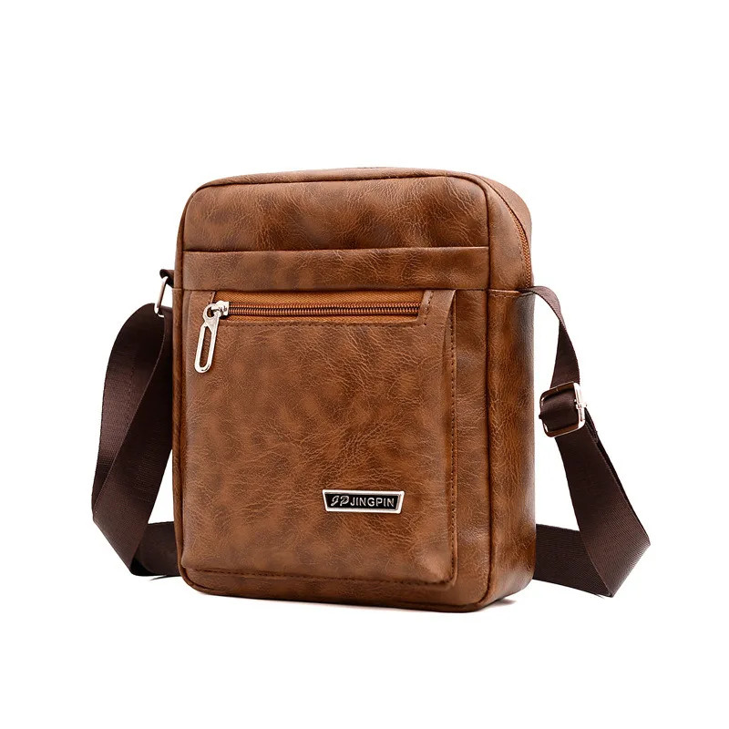 Men’S PU Leather Crossbody Shoulder Bags High Quality Tote Fashion Business Man