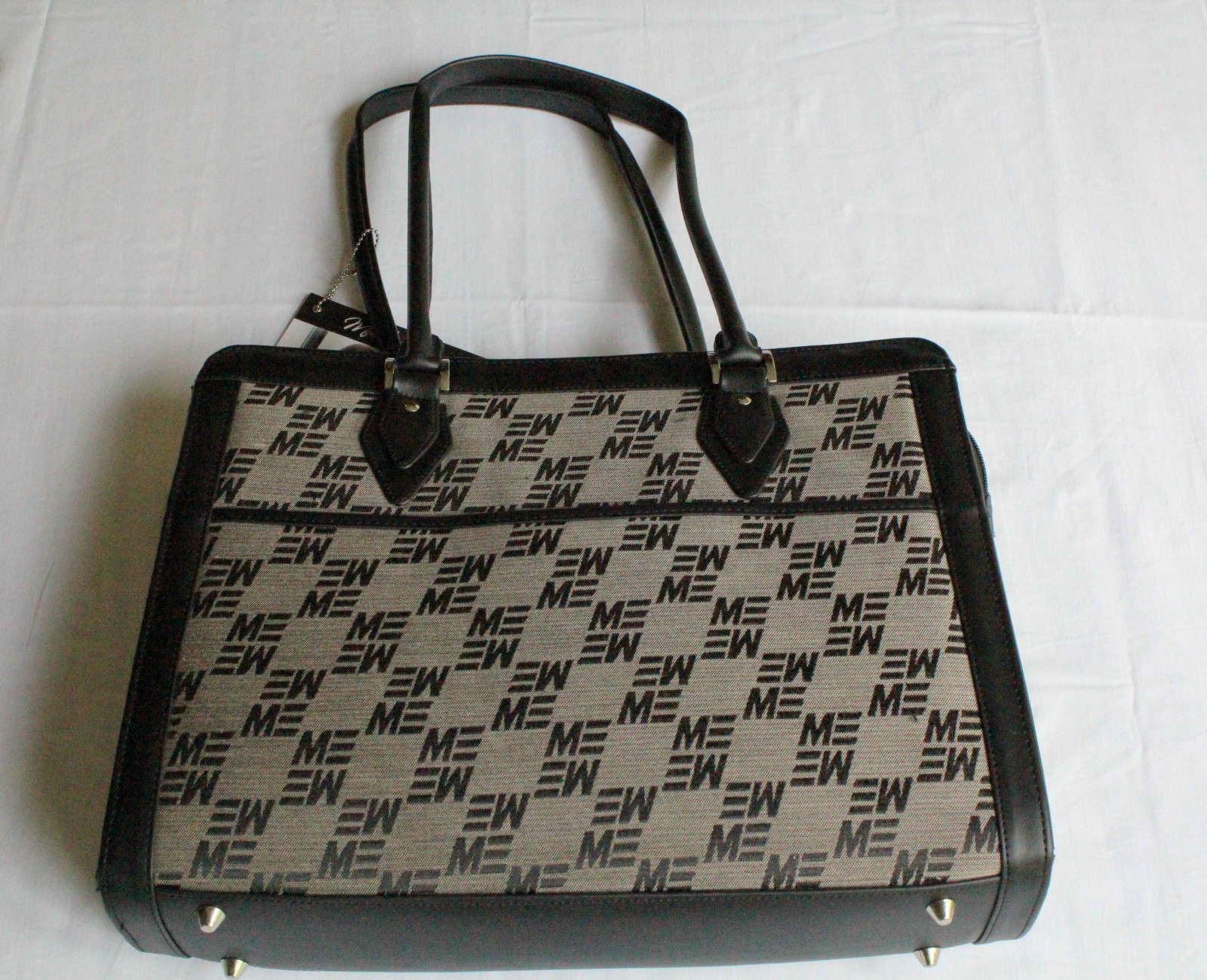 MOBILE EDGE GENEVA BLACK JACQUARD COMPUTER BAG Fits to 15.4 Inch LAPTOP NWT $109