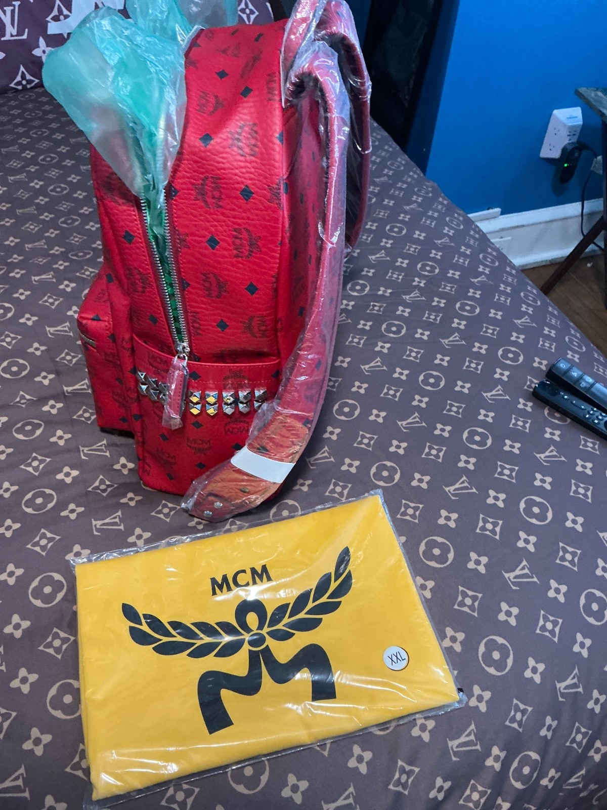 NEW!! MCM backpack large authentic men