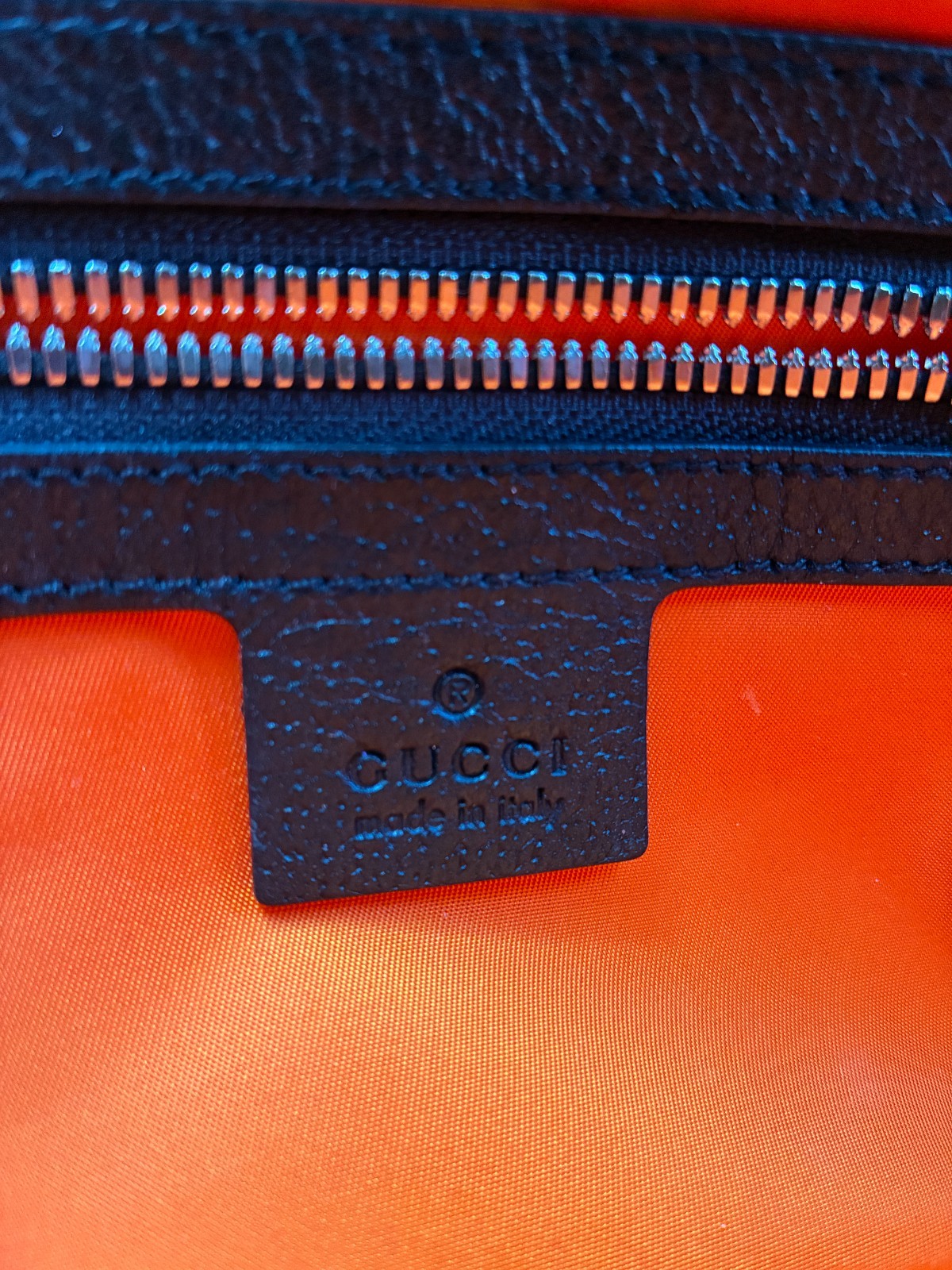 Authentic Gucci Off The Grid GG Monogram ECONYL Belt Bag Orange Black Fanny Pack