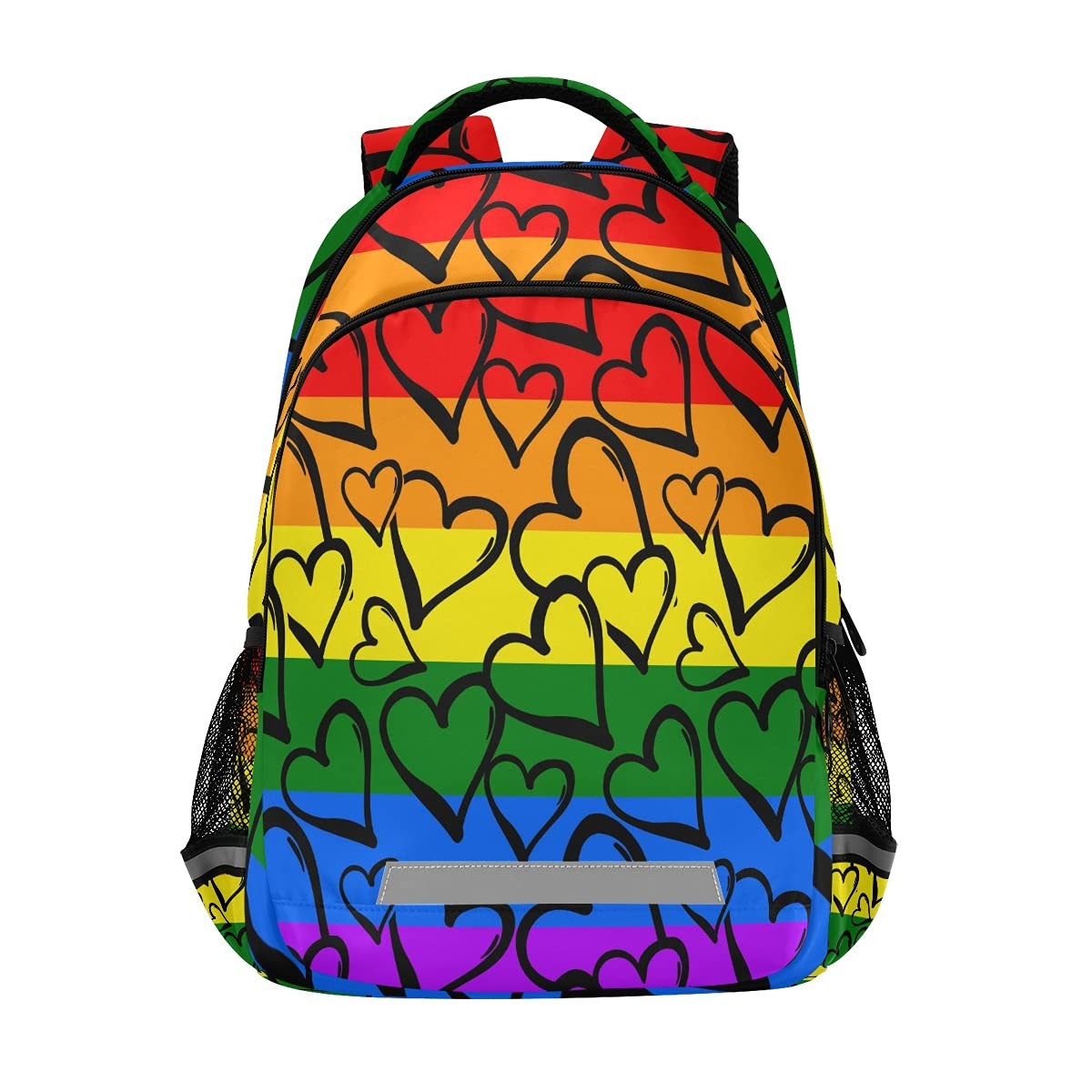 Gay Pride Rainbow Backpack Laptop School Book Bag Lightweight Daypack Bookbag…