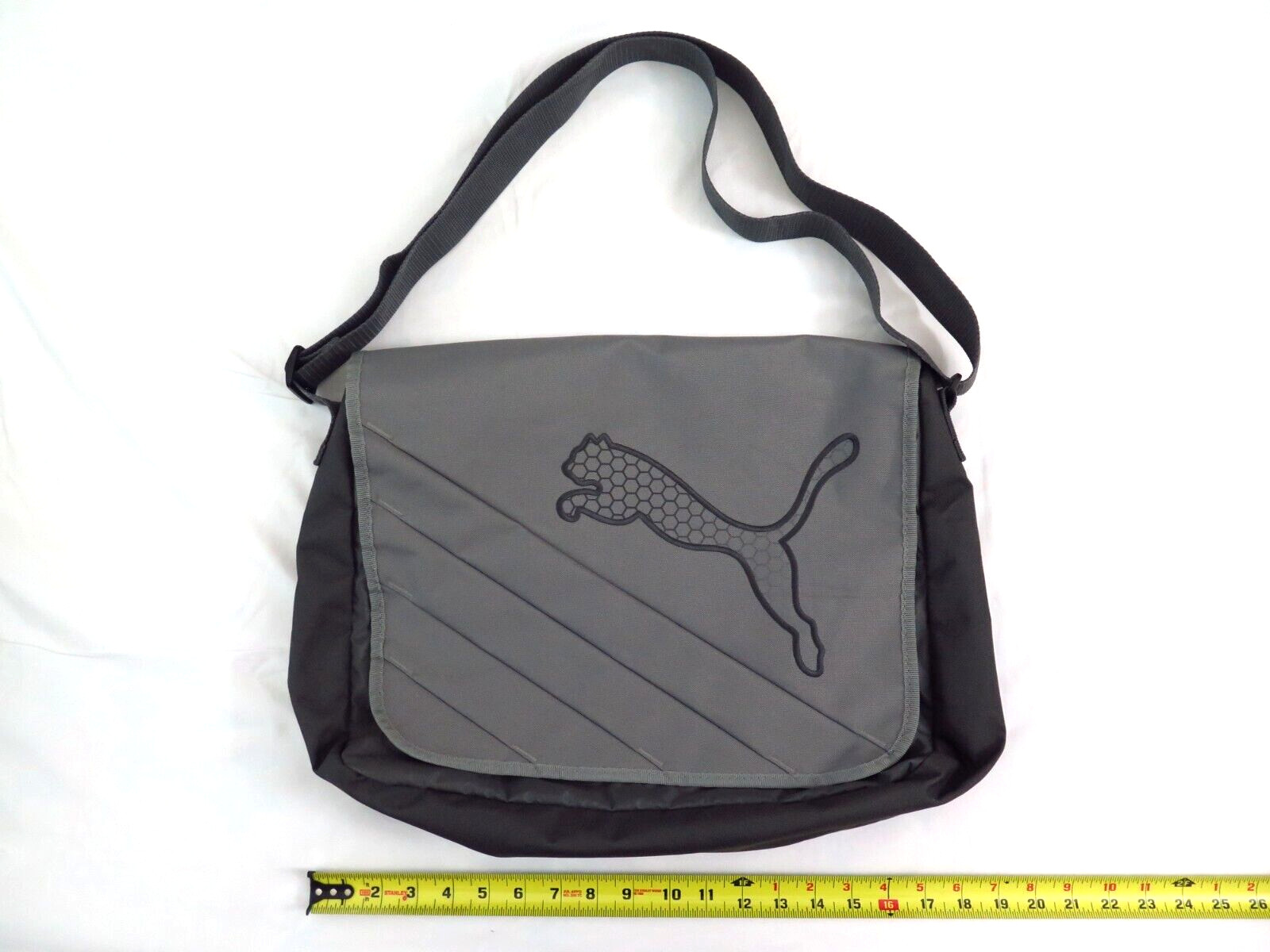 16″x12″x5″ PUMA Lightweight Messenger Shoulder Crossbody Bag 41cmx30cmx13cm