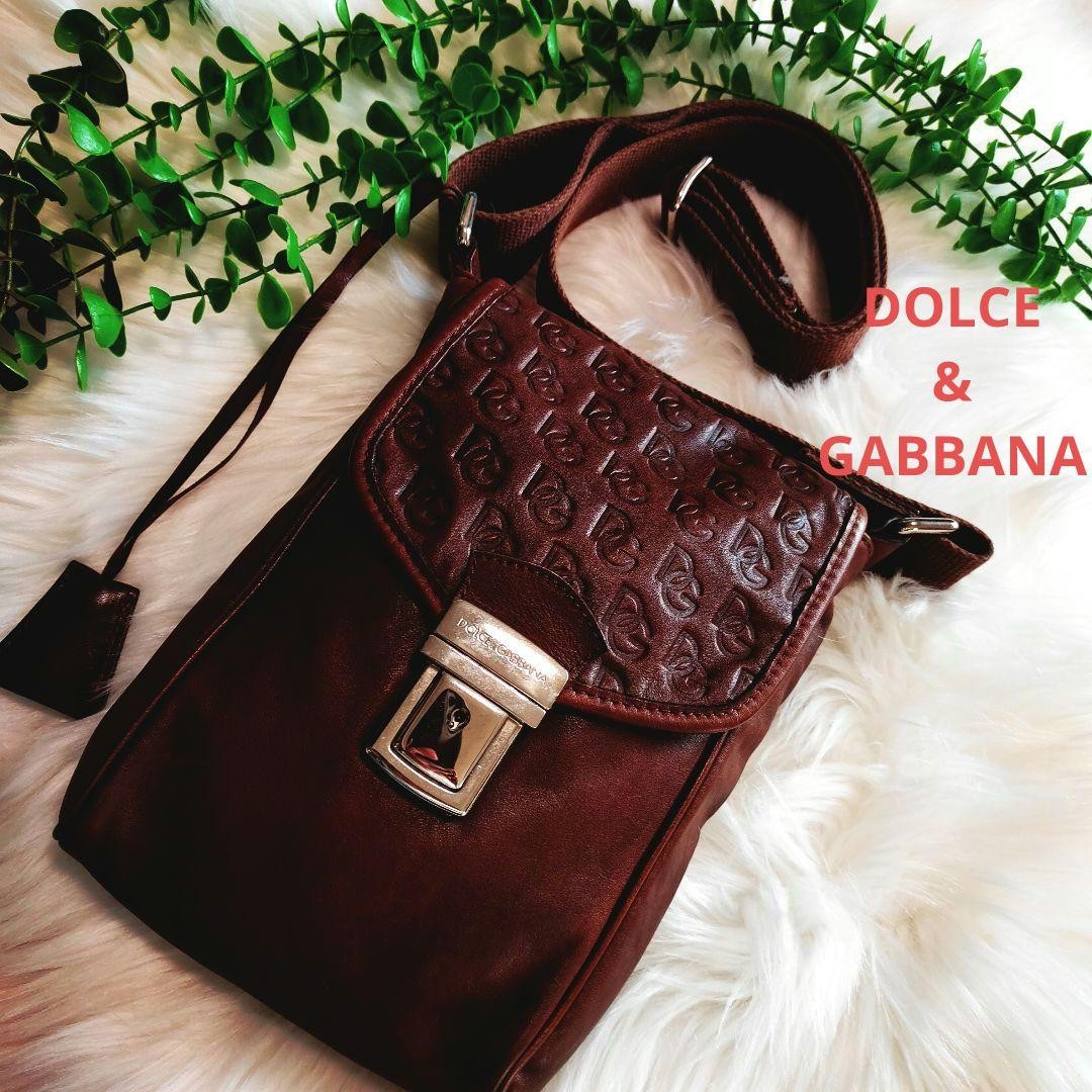 Dolce&Gabbana Men Shoulder Bag Leather Logo Embossed 25x5x10cm Luxury Elegant