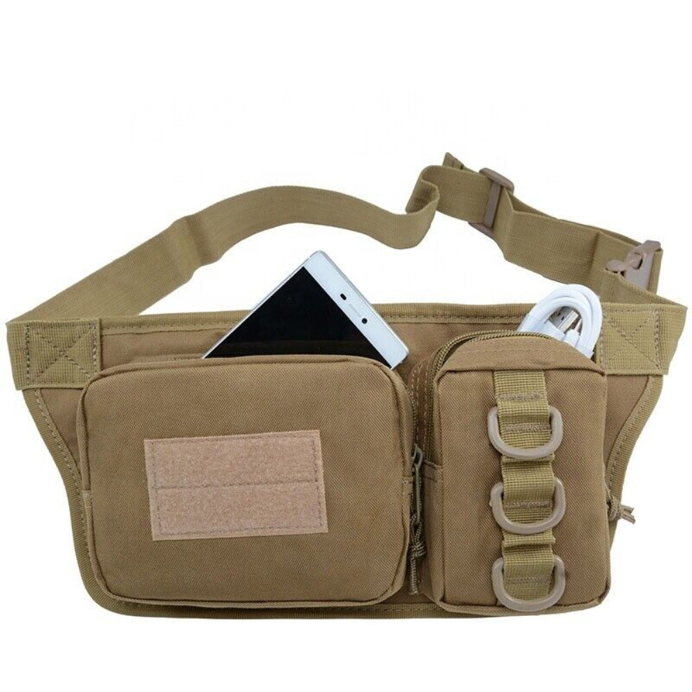Men’s Shoulder Bag Mobile Phone Pack Cycling Hiking Anti-theft Pocket Waist Bag