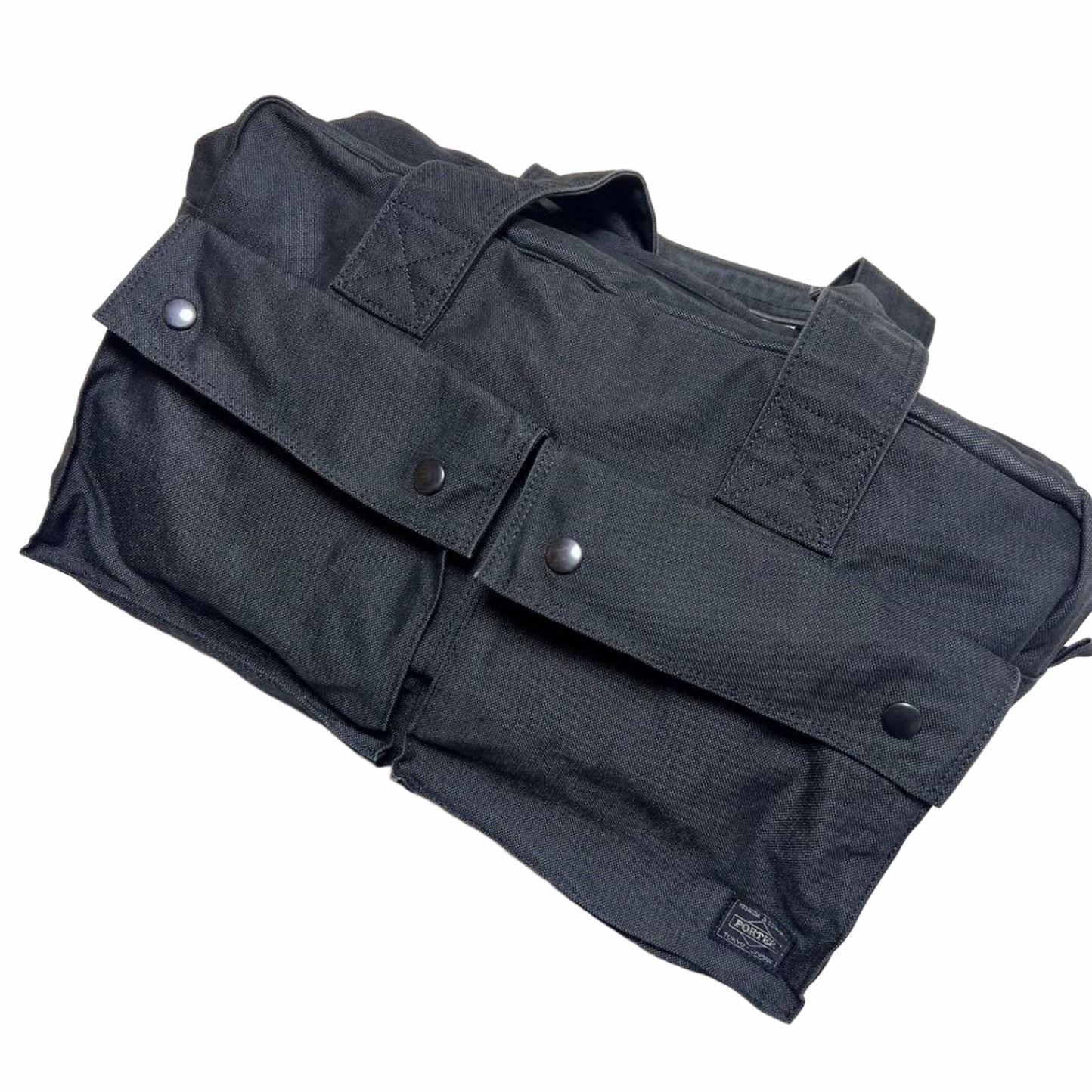 Porter SMOKY Boston Bag CORDURA Duffle Black Used Japan
