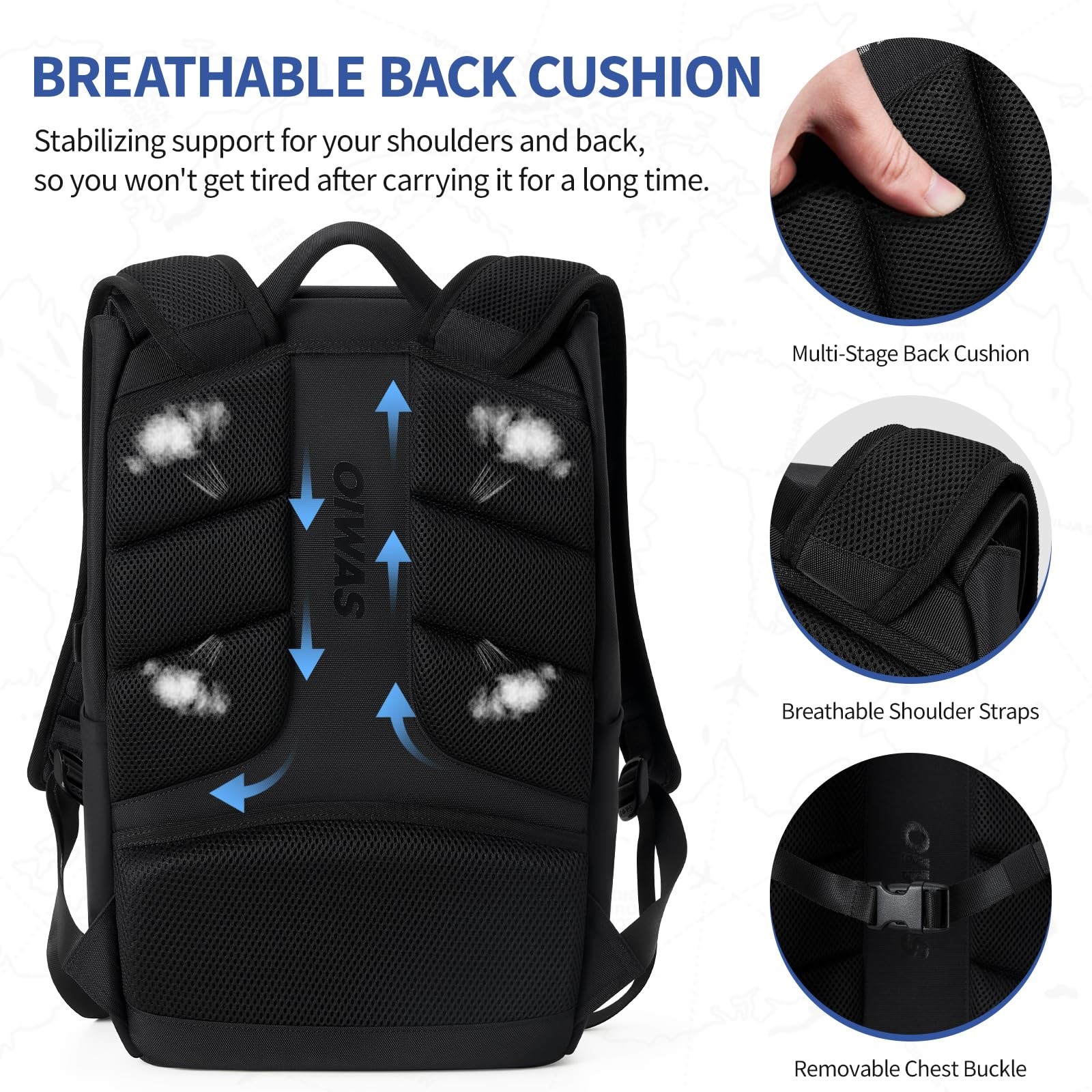Backpack for Men, 16 Inch Laptop Backpack for Men with Magnetic Buckle, Water…