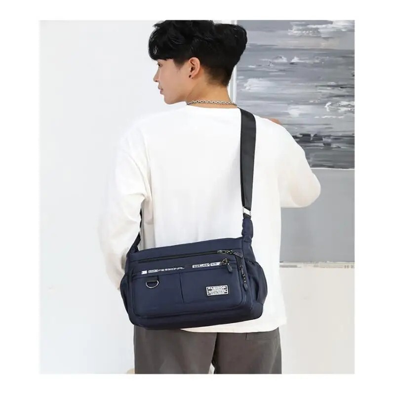 Men Crossbody Bag – Fashionable Multi-Pocket Storage Big Capacity Travel Gift